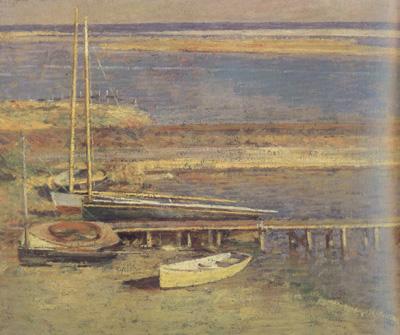 Theodore Robinson Boats at a Landing (nn02) oil painting image